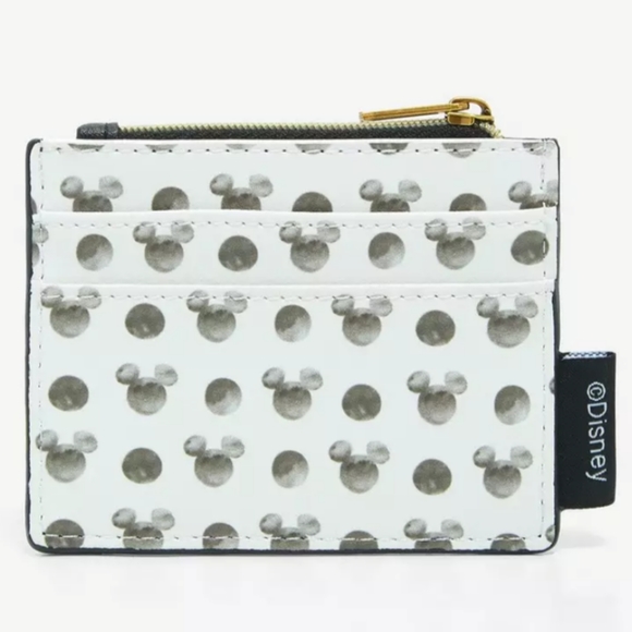 Loungefly Disney Mickey Mouse Black & White Icon Cardholde - Picture 6 of 6